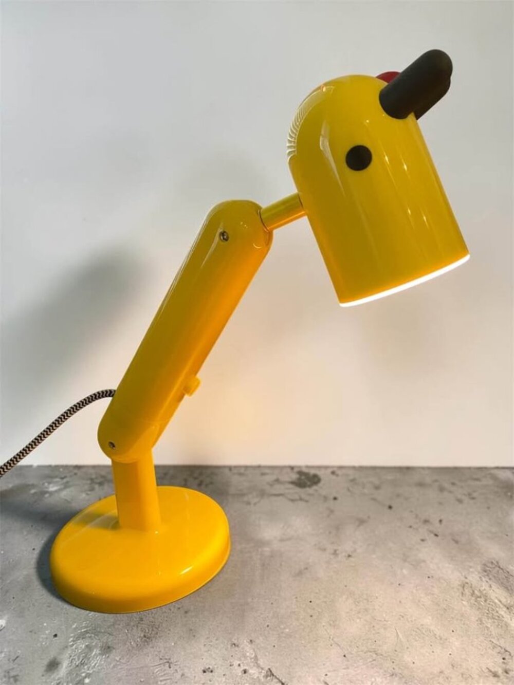 Vintage IKEA KRUX Giraffe Desk Lamp – Yellow